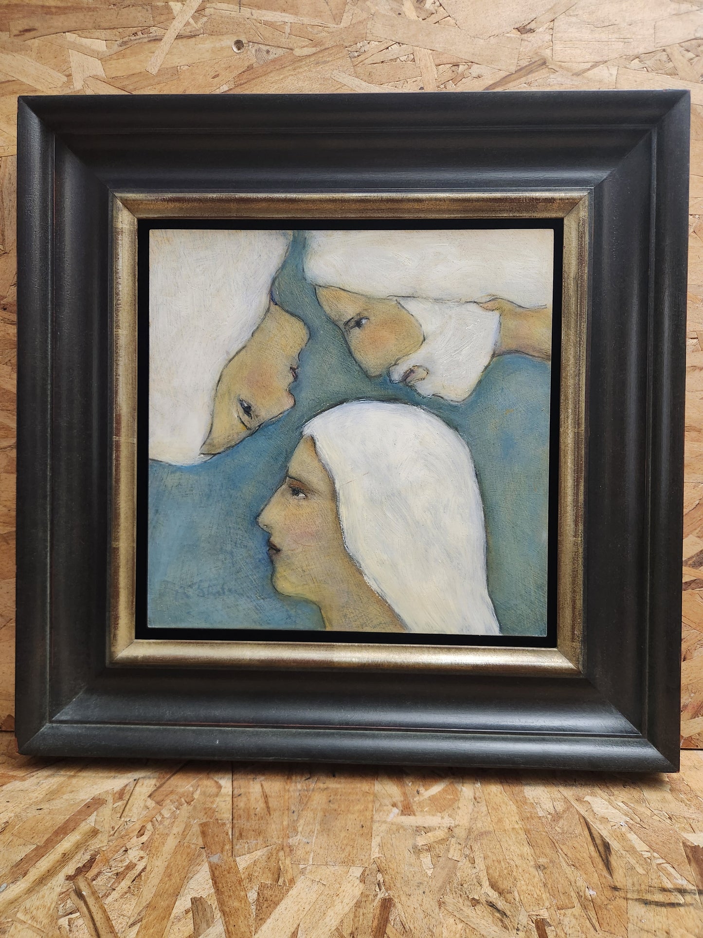 'Parents in Heaven' oil painting