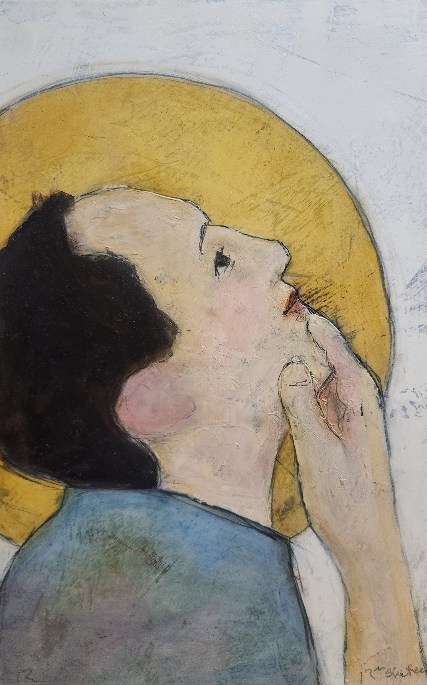'Pondering One's Own Halo' oil painting